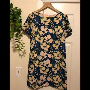 J CREW Floral shift dress